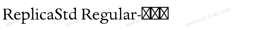 ReplicaStd Regular字体转换